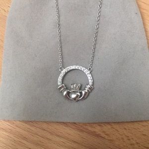 Sterling silver Claddagh necklace